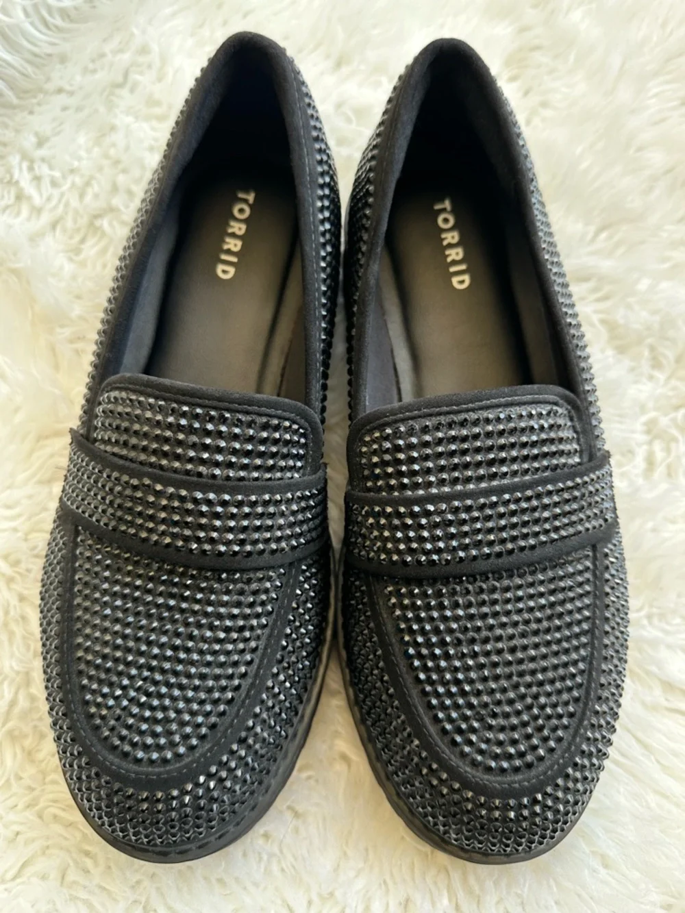 NWT TORRID Black Embellished Women's Loafer
